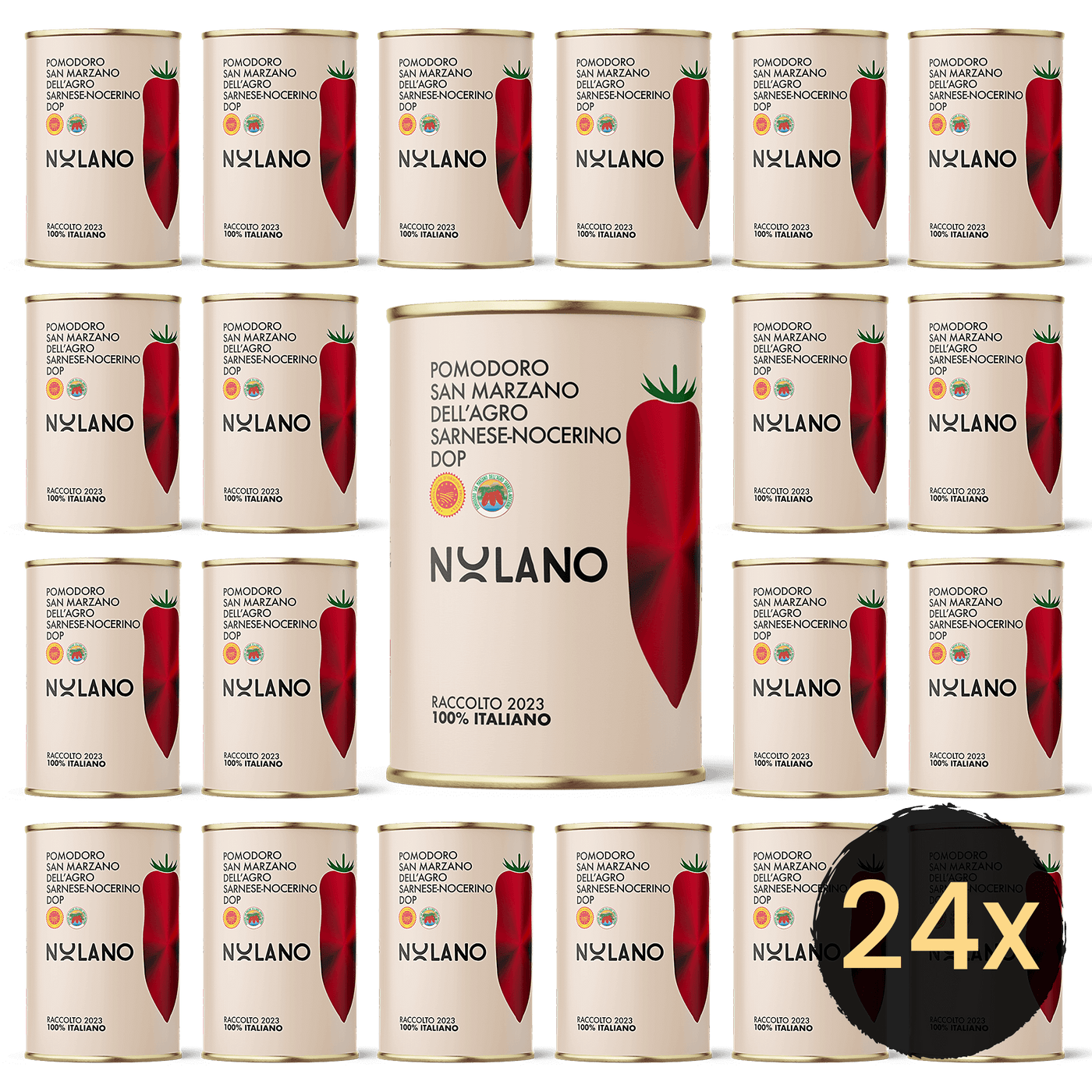 NOLANO - 24x 400g San Marzano Tomaten Dose D.O.P