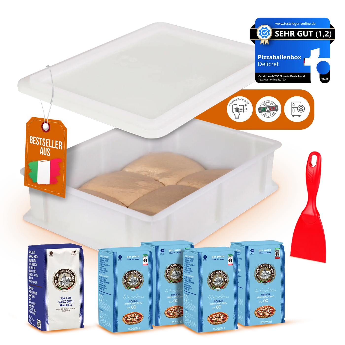 JETZT NEU!! -> DELICRET - Pizza Starter Kit mit Original Zutaten aus der Pizzaheimat