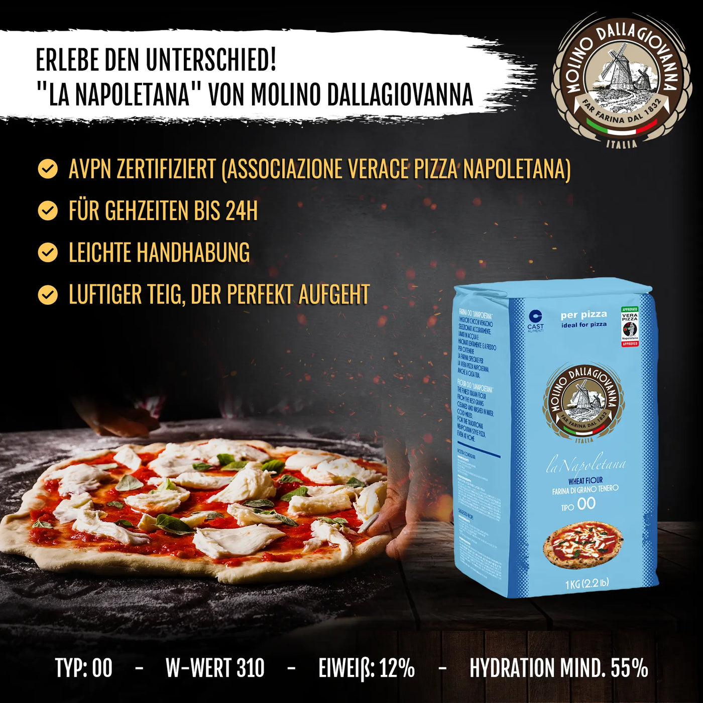 JETZT NEU!! -> DELICRET - Pizza Starter Kit mit Original Zutaten aus der Pizzaheimat